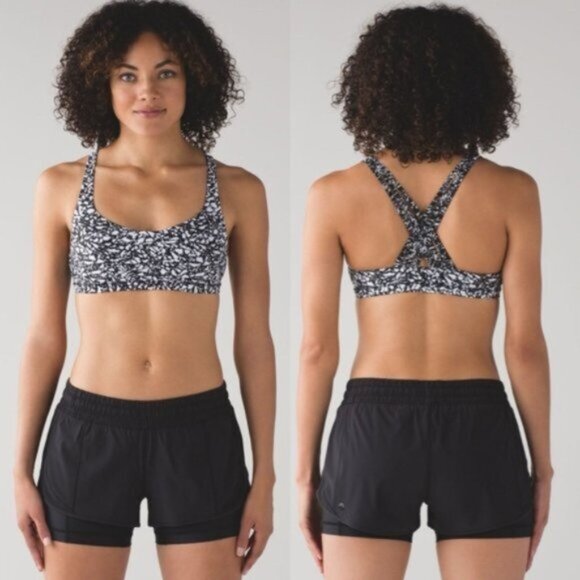 Lululemon Game Day Top Ice Breaker White Black / Iced Wave White Black - Picture 1 of 5